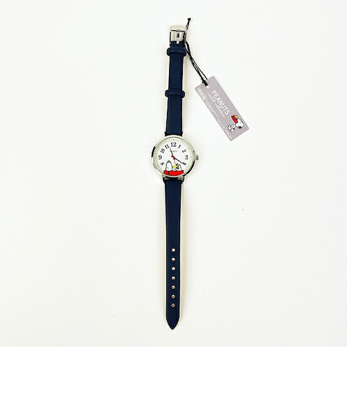 スヌーピー フライングウォッチ ネイビー 時計