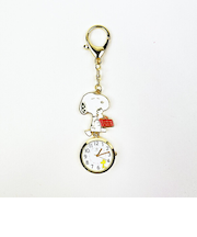 スヌーピー キーチャームウォッチ ごはん 時計 キーホルダー  SNOOPY