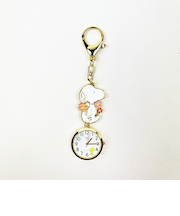 スヌーピー キーチャームウォッチ お花 時計 キーホルダー  SNOOPY