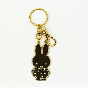 ミッフィー miffy 70th  ドット GOLDキーホルダー