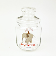 おさるのジョージ ガラスキャニスター 食器 キッチン 日本製