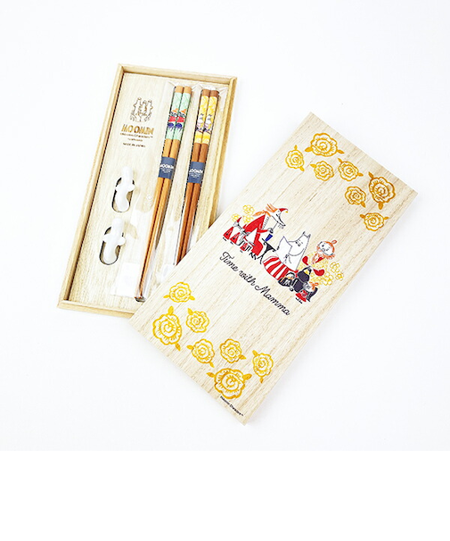 ムーミン 木箱入りペア箸セット Time with Mamma キッチン MOOMIN