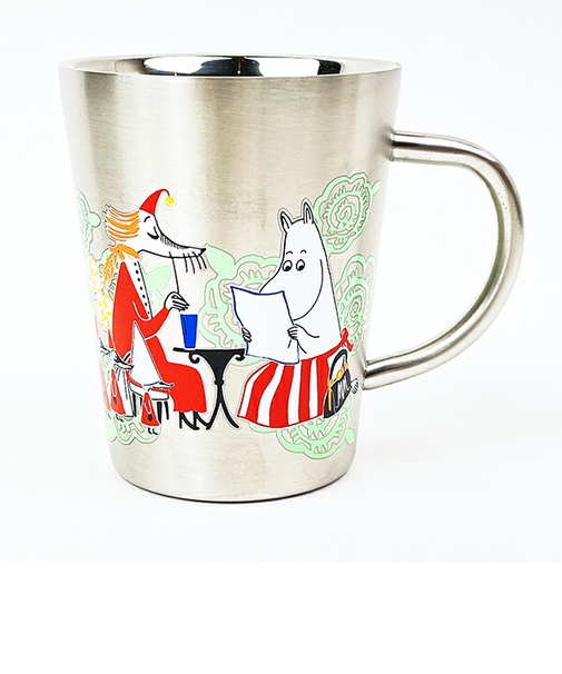 ムーミン 二重マグ Time with Mamma グリーン キッチン マグカップ MOOMIN
