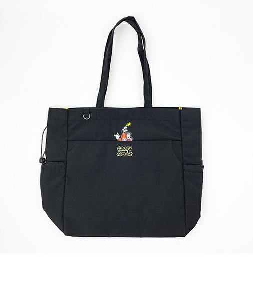 ディズニー グーフィー&マックス ホビーポケットトートバッグ ブラック ACCOMMODE アコモデ Disney