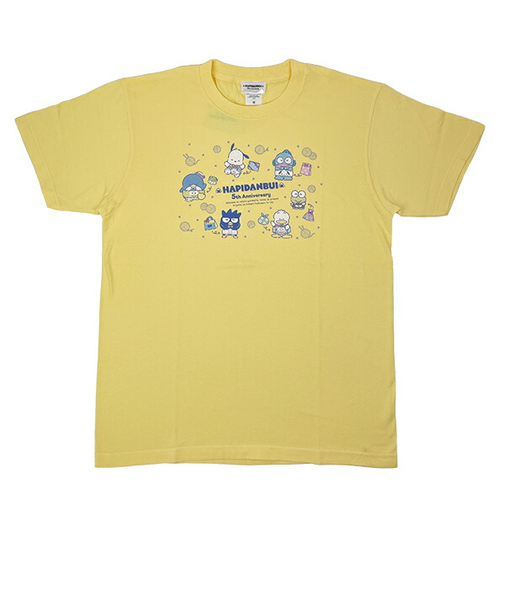 サンリオ はぴだんぶい 5th はらまき Tシャツ(M) イエロー Sanrio アパレル