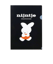 ミッフィー miffy 70th ナインチェ A4クリアファイル ブラック 文具 日本製