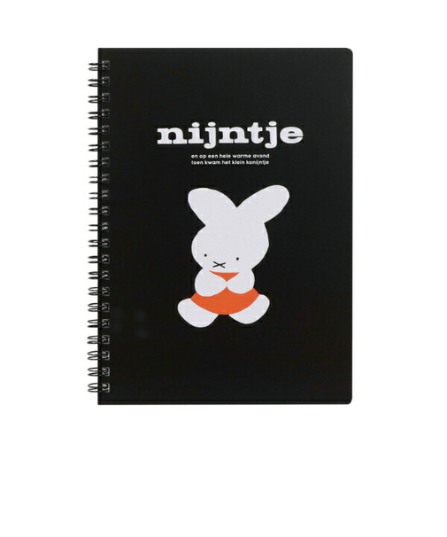 ミッフィー miffy 70th ナインチェ A5リングノート ブラック 文具 日本製
