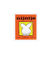 ミッフィー miffy 70th ナインチェ ステッカー レッド 文具 日本製