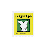 ミッフィー miffy 70th ナインチェ ステッカー イエロー 文具 日本製