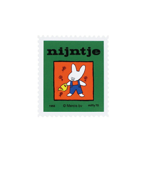 ミッフィー miffy 70th ナインチェ ステッカー グリーン 文具 日本製