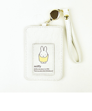 ミッフィー miffy パスケース ホワイト フラワーシリーズ