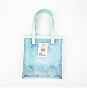 ミッフィー miffy トートバッグ ブルー フラワーシリーズ