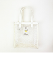 ミッフィー miffy トートバッグ ホワイト フラワーシリーズ