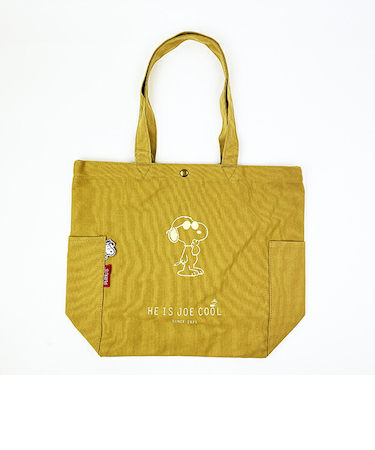 スヌーピー ジョークール 帆布トートバッグ ベージュ SNOOPY