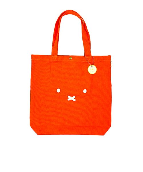 ミッフィー miffy トートバッグ (フェイスオレンジ