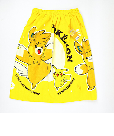 ポケットモンスター パーモット＆ピカチュウ 巻きタオル(M) キッズ スクール ポケモン