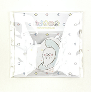 ほわころくらぶ ハート缶バッジ UTOUTOCLUB むくころちゃん ホワイト