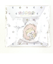 ほわころくらぶ ハート缶バッジ UTOUTOCLUB しばころちゃん ホワイト