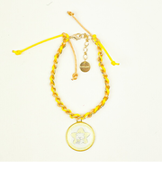 ほわころくらぶ ミサンガ&チャーム UTOUTOCLUB ほわころちゃん アクセサリー イエロー