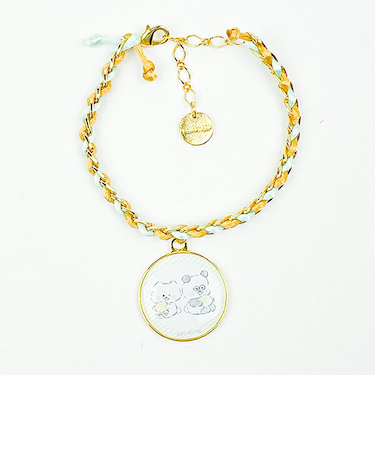 ほわころくらぶ ミサンガ&チャーム UTOUTOCLUB ほわころちゃん&ぱんころちゃん アクセサリー グリーン