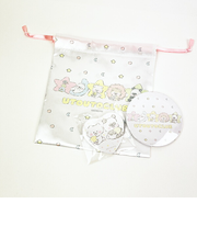 ほわころくらぶ おめかしセット 3点セット(巾着・ミラー・缶バッジ)