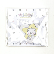 ほわころくらぶ ハート缶バッジ UTOUTOCLUB ほわころちゃん ホワイト