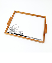 スヌーピー チャーリーブラウン ウッドトレー(L) お盆 キッチン SNOOPY 日本製