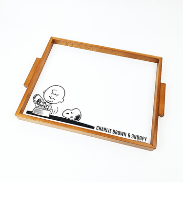 スヌーピー チャーリーブラウン ウッドトレー(L) お盆 キッチン SNOOPY 日本製