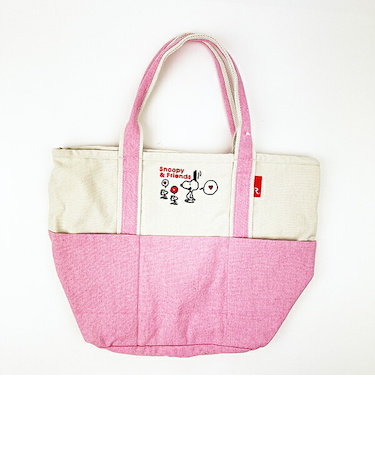 スヌーピー トートバッグ(M) (ピンク) ランチ SNOOPY ROOTOTE ルートート コラボ