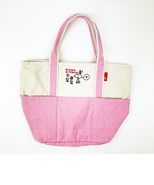 スヌーピー トートバッグ(M) (ピンク) ランチ SNOOPY ROOTOTE ルートート コラボ