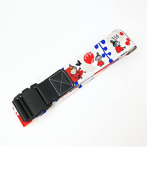 ムーミン リトルミイ KUKKIKAレッド×ブルー スーツケースベルト トラベル