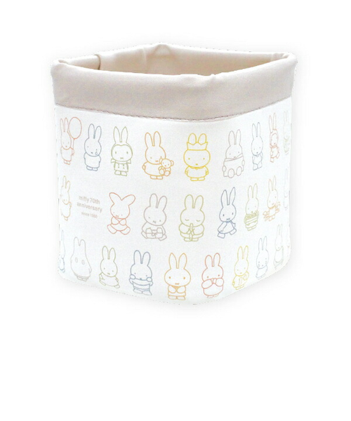 ミッフィー miffy 70th 合皮バスケット｜パーフェクトワールドの