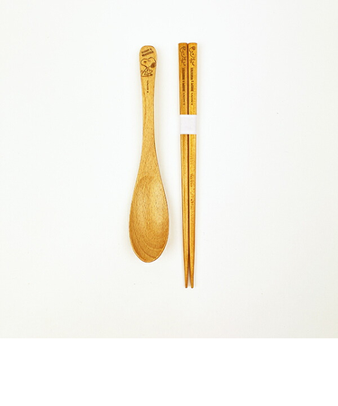 スヌーピー ウッドストック カトラリーセット(木の箸＆スプーン) 食器 SNOOPY