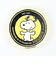 スヌーピー 丸型木のマグネット イエロー PEANUTS 75th SNOOPY 日本製