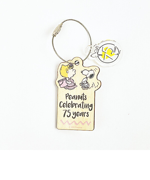 スヌーピー 木のオーナメント ピンク PEANUTS 75th SNOOPY 日本製