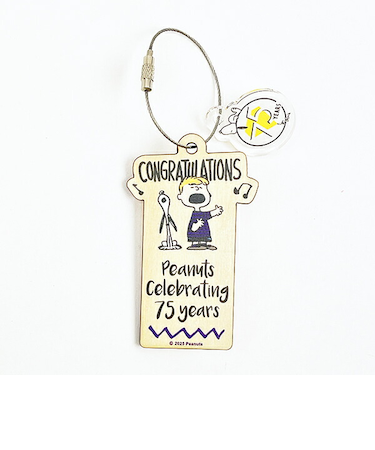 スヌーピー 木のオーナメント バイオレット PEANUTS 75th SNOOPY 日本製