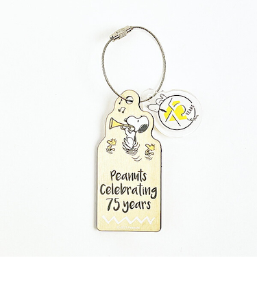 スヌーピー 木のオーナメント ホワイト PEANUTS 75th SNOOPY 日本製