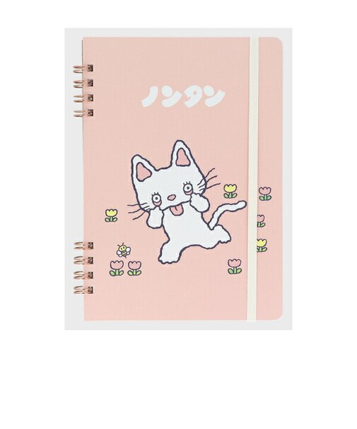 ノンタン Wリングノート(B6) ピンク 文具 日本製