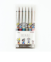 ディズニー フリクションWaai 6色セット 文具 ペン オフィス 学校 Disney