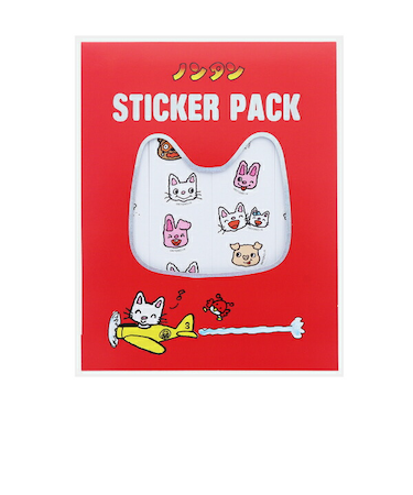 ノンタン たっぷりシール レッド 文具