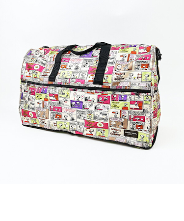 スヌーピー コミックカラー 折りたたみボストンバッグ(L) トラベル SNOOPY