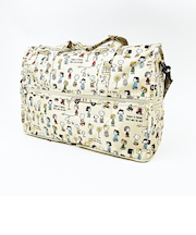 スヌーピー バスストップブラウン 折りたたみボストンバッグ(M) トラベル SNOOPY