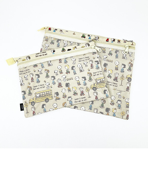 スヌーピー バスストップブラウン マルチポーチセット トラベル SNOOPY