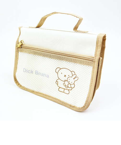 ミッフィー miffy ボリス メッシュバッグインバッグ ベージュ