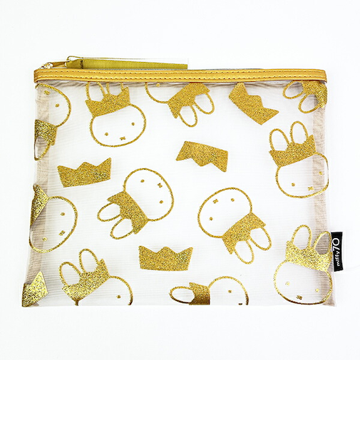 ミッフィー miffy 70th 王冠 メッシュポーチフラット