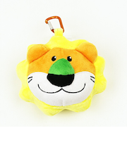 たべっ子どうぶつ THE MOVIE カラビナ付きぬいぐるファスナーマスコット らいおんくん ポーチ 小物入れ