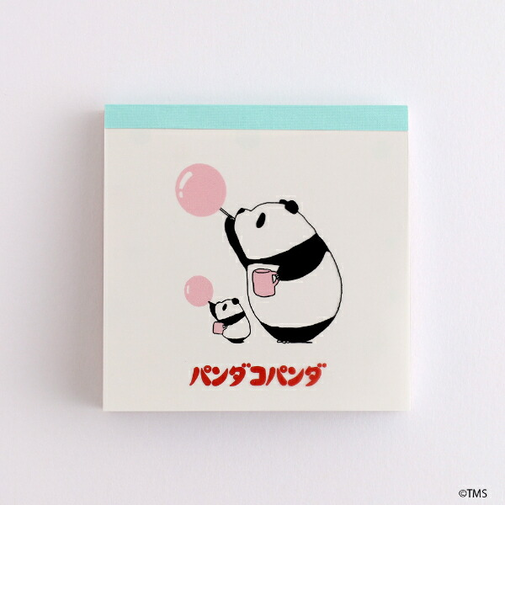 パンダコパンダ メモパッドスクエア(しゃぼんだま) 文具 日本製