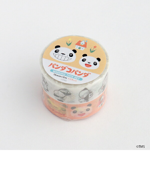 パンダコパンダ マスキングテープ2個セット(おやこ) 文具 日本製