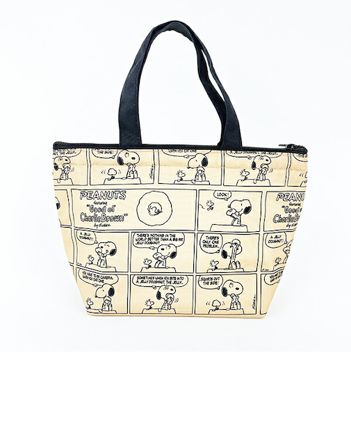 スヌーピー コミックドーナツ 保冷保温ミニトートバッグ ランチ SNOOPY
