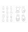 ミッフィー miffy 70th モノトーン インテリアステッカー